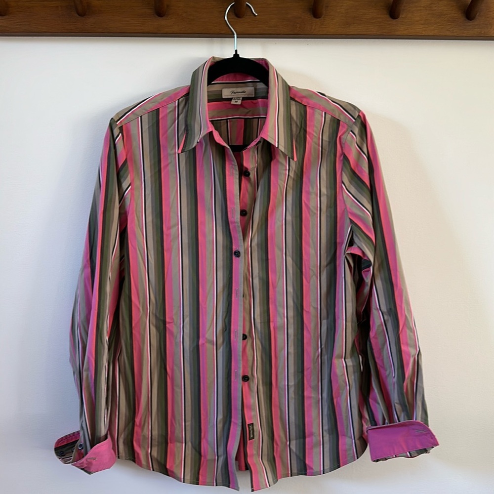 Button down striped shirt